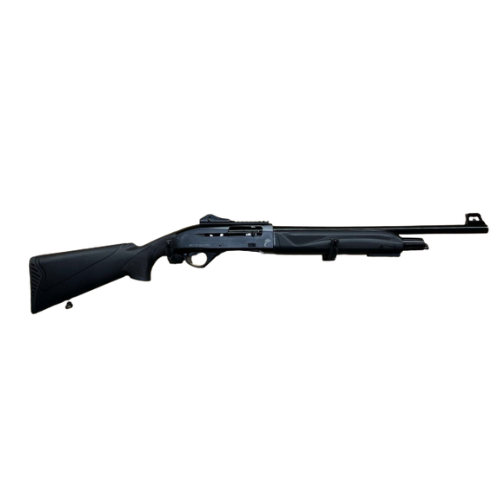 Firearms: 12ga Push Button Shot Gun - Buckmaster PB12 Black Synthetic